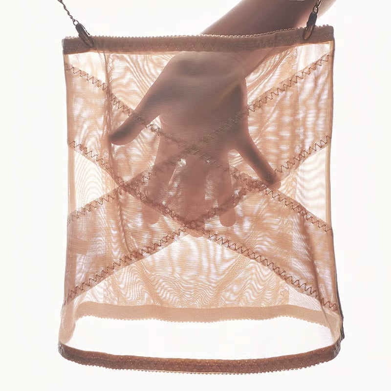 Cross Mesh Girdle for Waist Shaping