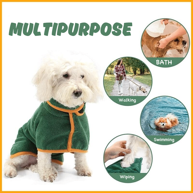 Lightweight Super Absorbent Pet Bathrobe