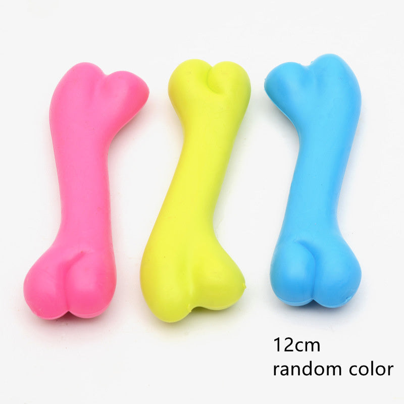 High-Quality Rubber Dog Bone Toy | Bite-Resistant Chew for Training & Play