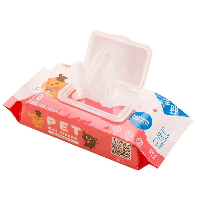 Dog & Cat Bath Wipes | Quick-Clean, Tear-Stain & Paw Cleaning Grooming Supplies