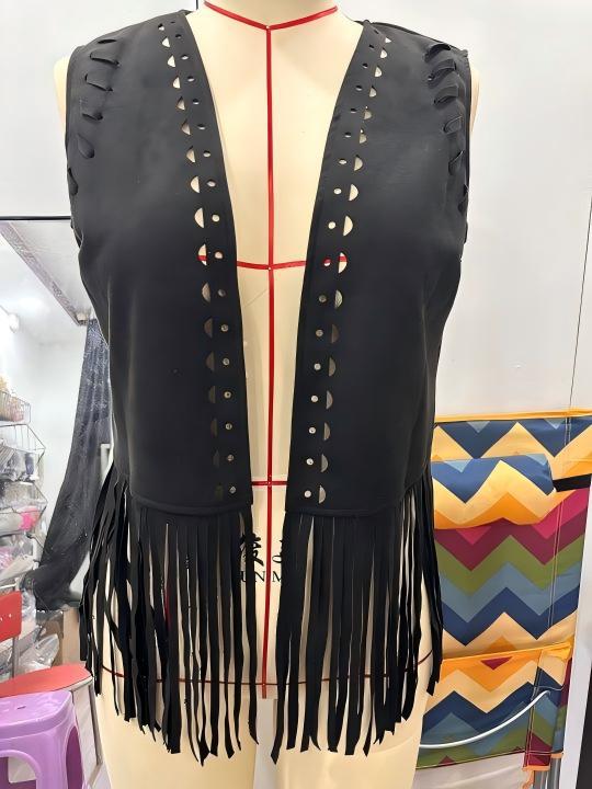 New Fringed Jacket Casual All-match Buttonless Vest