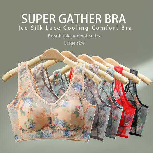 Ice Silk Lace Cooling Comfort Bra