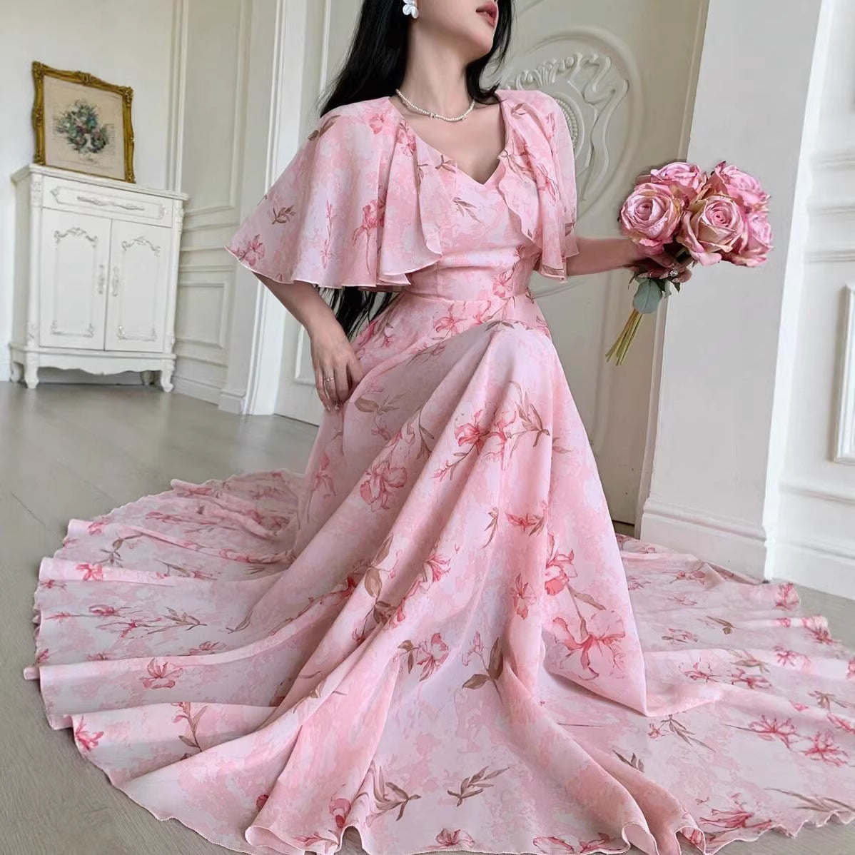 European And American Summer Women's Chiffon Dress