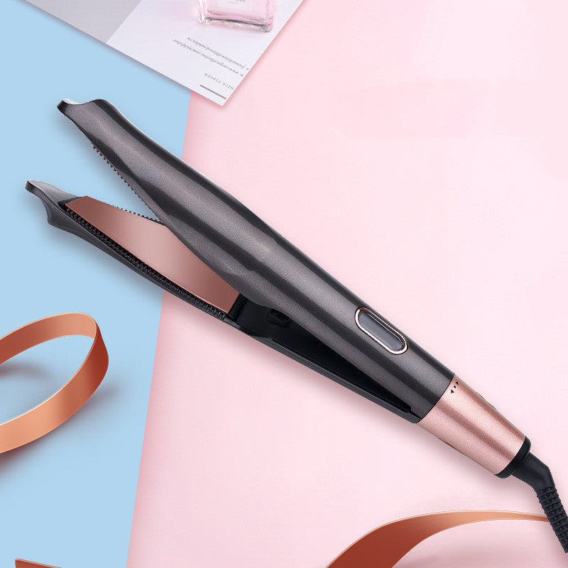 Professional 2-in-1 Hair Straightener & Crimper | Dry/Wet Hair Styling Comb