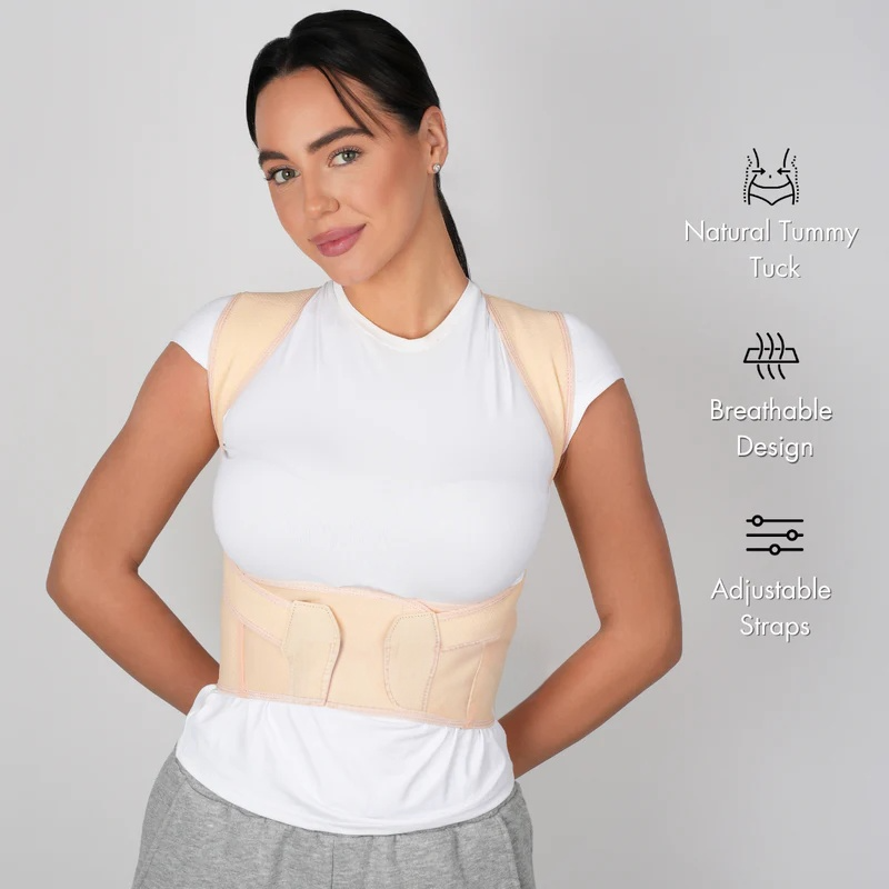 Adjustable Posture Corrector Brace for Daily Back Support - Women & Men