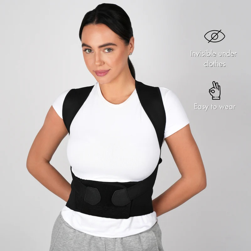Adjustable Posture Corrector Brace for Daily Back Support - Women & Men