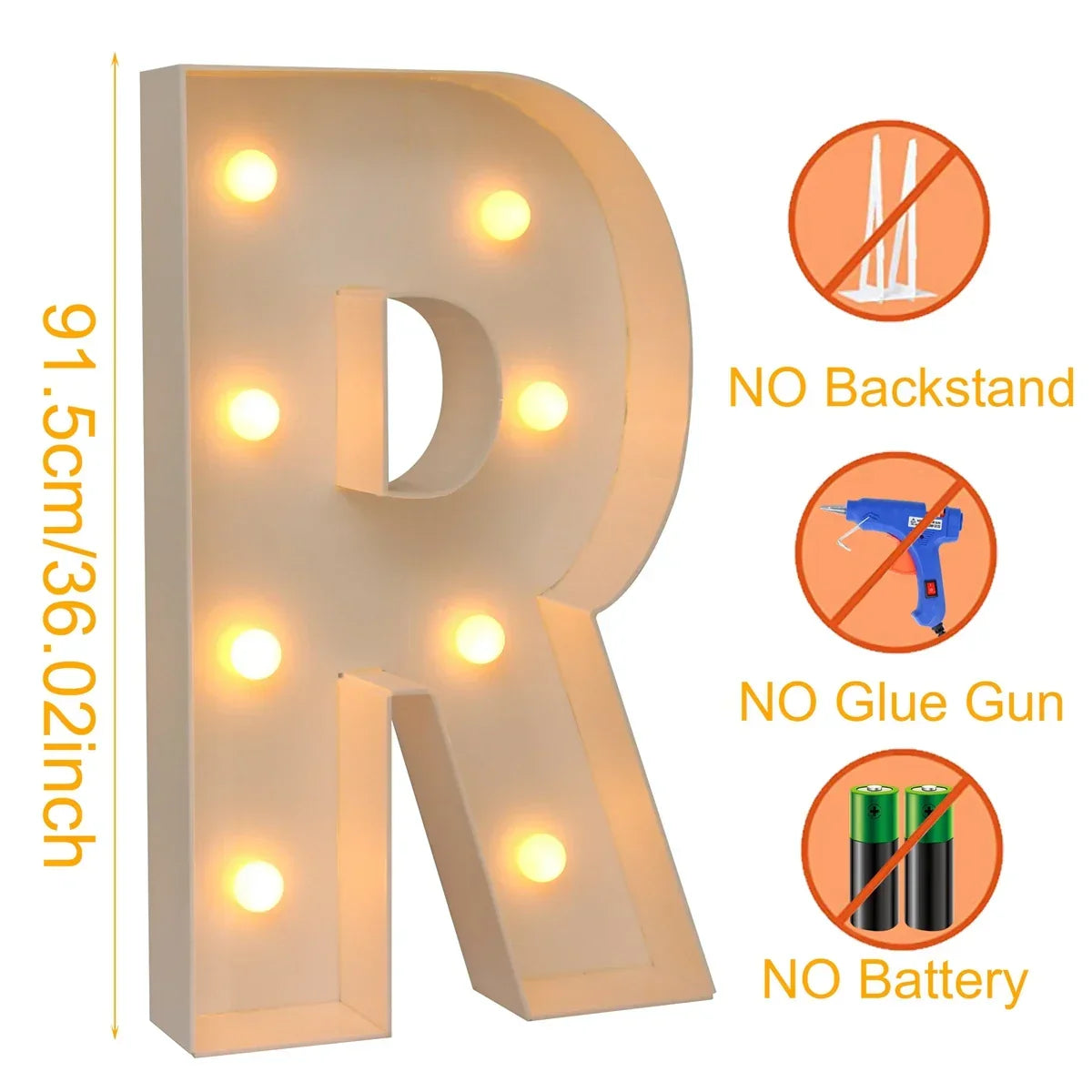 Giant DIY Name Light-Up Letter Box | Christmas, Wedding & Birthday Decor
