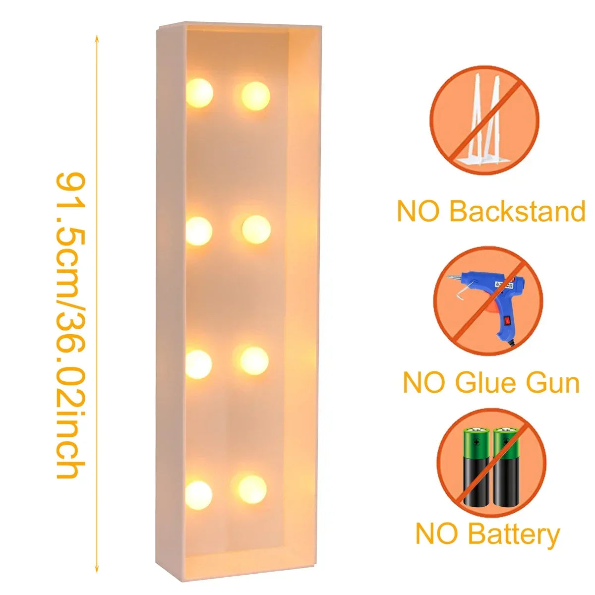 Giant DIY Name Light-Up Letter Box | Christmas, Wedding & Birthday Decor