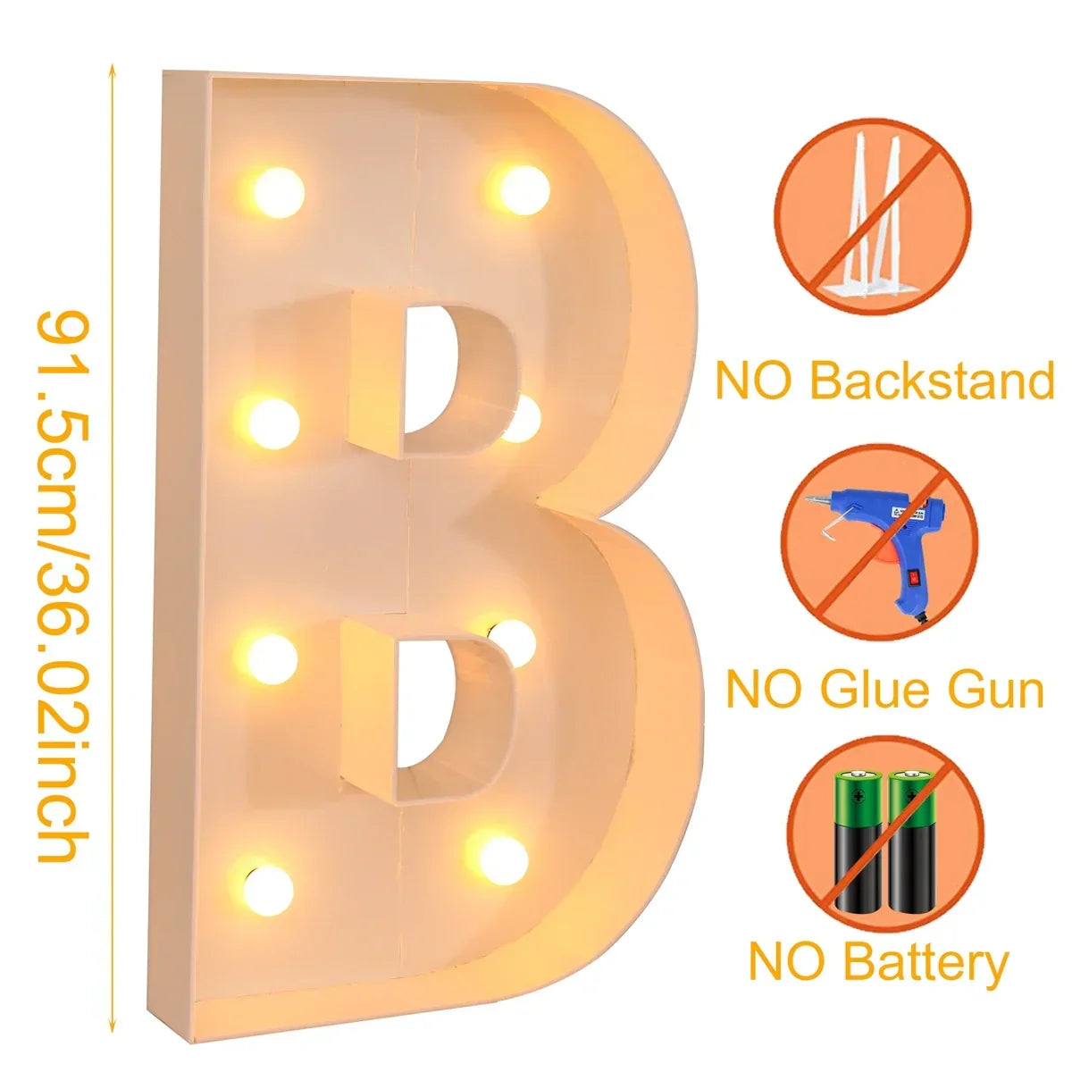 Giant DIY Name Light-Up Letter Box | Christmas, Wedding & Birthday Decor