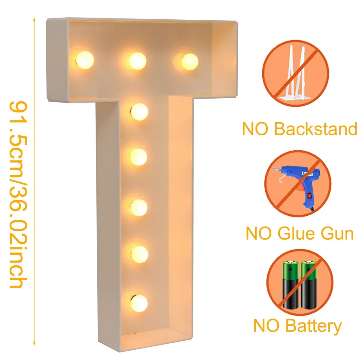 Giant DIY Name Light-Up Letter Box | Christmas, Wedding & Birthday Decor