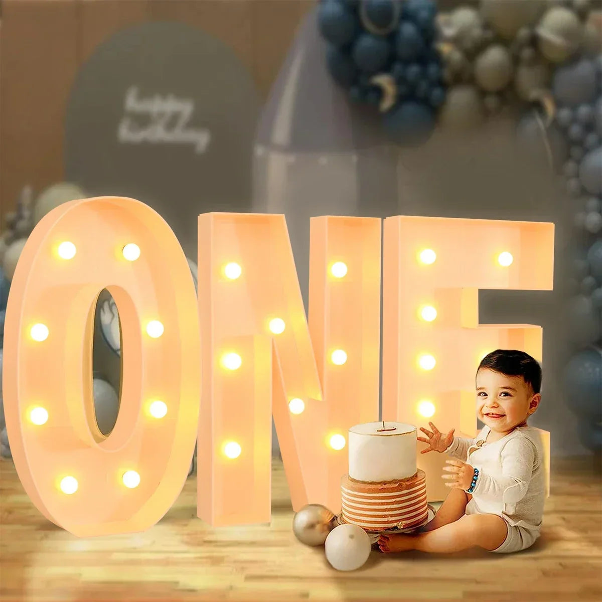 Giant DIY Name Light-Up Letter Box | Christmas, Wedding & Birthday Decor