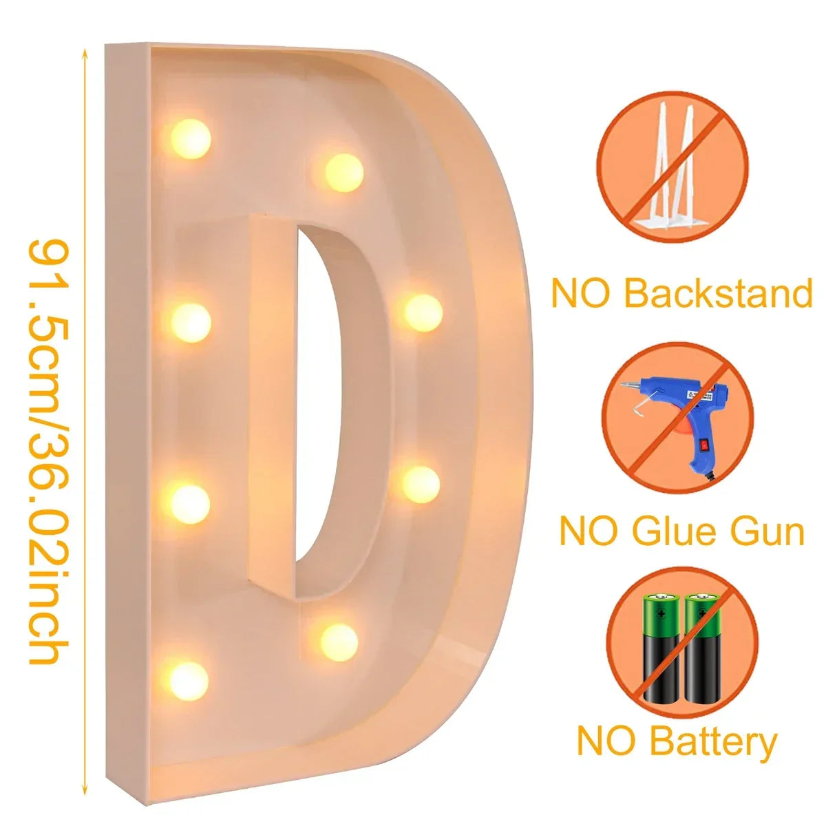 Giant DIY Name Light-Up Letter Box | Christmas, Wedding & Birthday Decor
