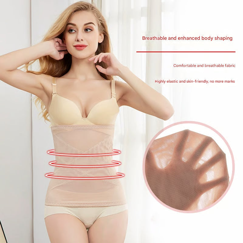 Cross Mesh Girdle for Waist Shaping