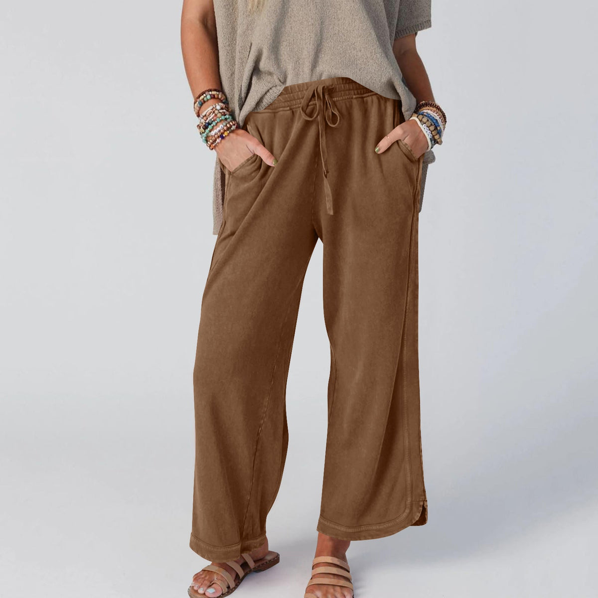 Women's Fashion Wide Leg Casual Sports Pants