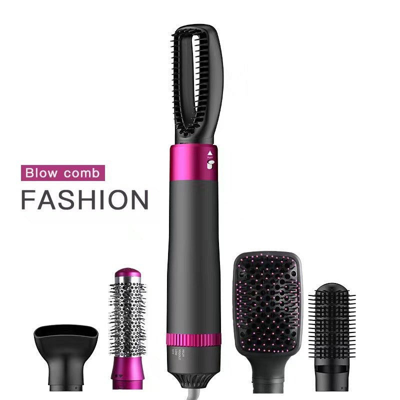 Automatic Hair Curler & Dryer Brush | 5-in-1 Electric Straightening Tool Beauty Gadget
