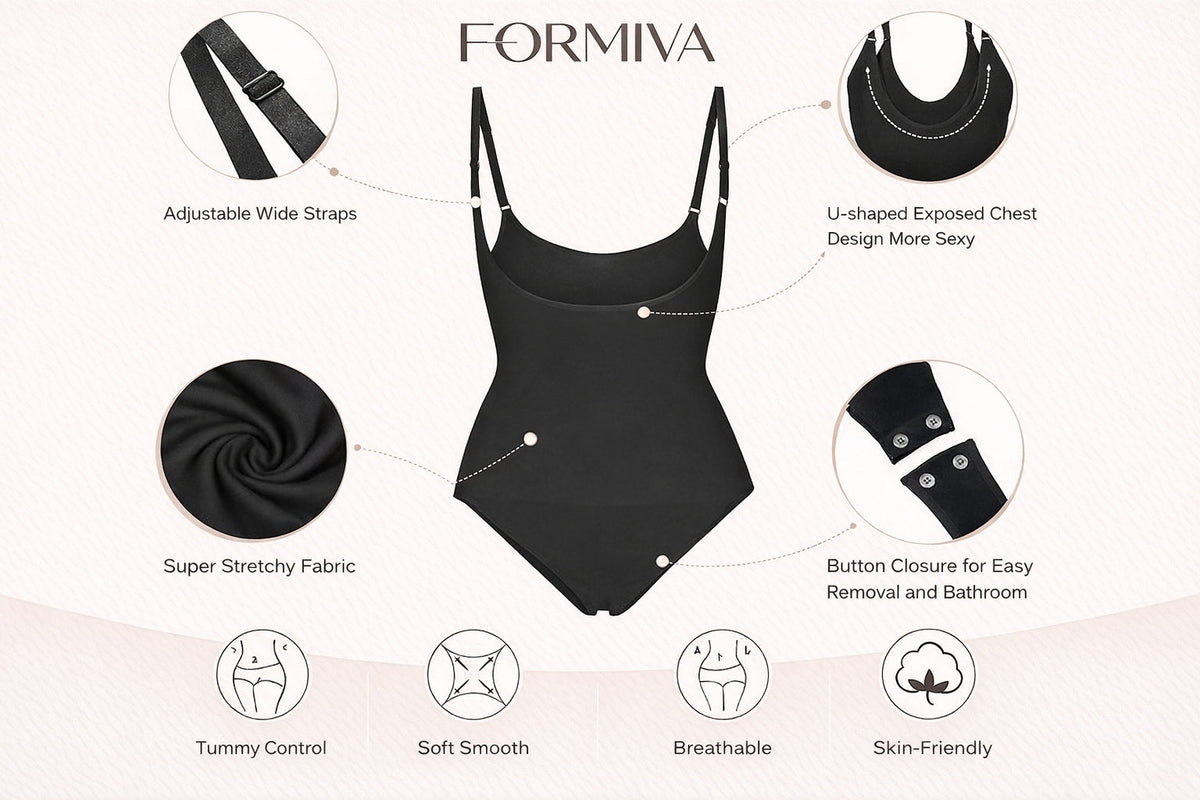 Open Bust Shapewear Tummy Control Bodysuits For Women Seamless Compression High Waisted Body Shaper
